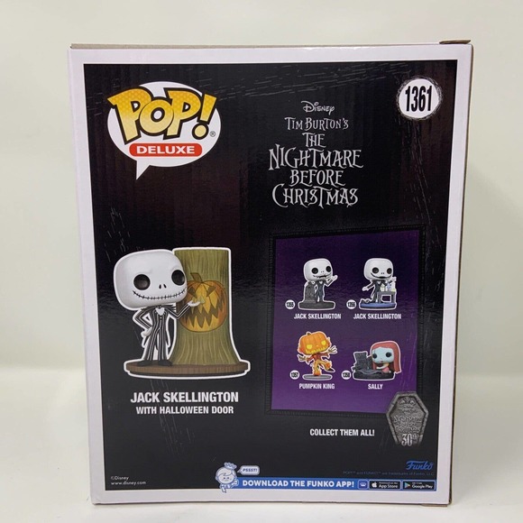 POP! Deluxe: NBC 30th - Jack with Halloween Town Door w/ Protector - Picture 3 of 6